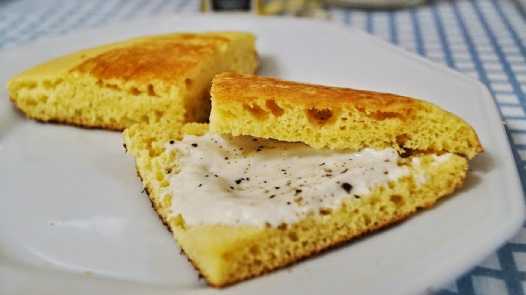 Pão de Frigideira, sem glúten e sem lactose