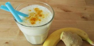 Batida de banana e gengibre para remover toda a gordura da barriga, coxas e costas