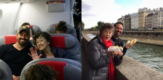 Filho faz viagem com mãe a 20 países da Europa para agradecer os 20 anos que ela dedicou ao pai doente