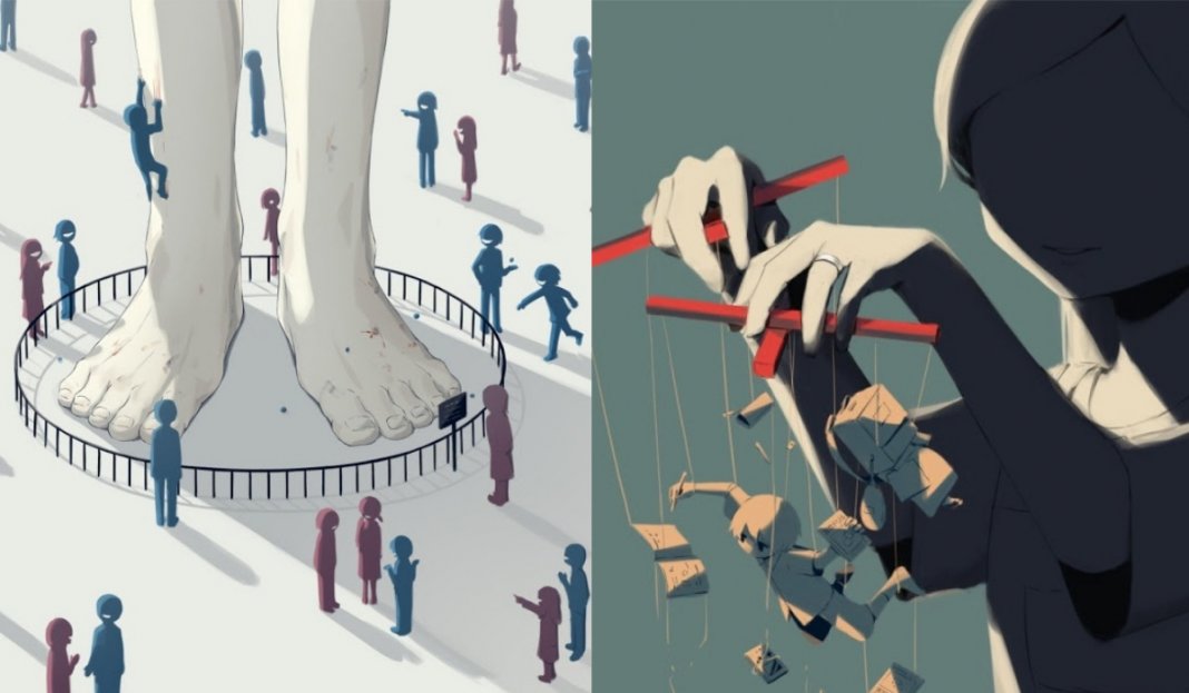 Um artista japonês desenha os conflitos que agarram pessoas autênticas