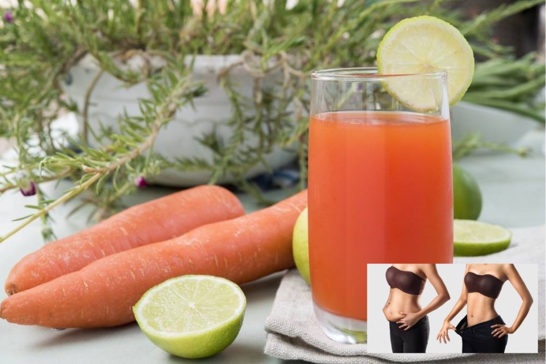 Suco poderoso que expulsa gordura da barriga, braços e pernas!