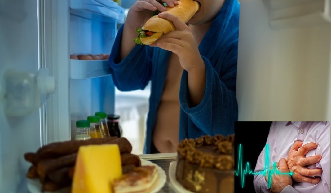 Estudo aponta que comer após as 19hs aumenta o risco de infarto