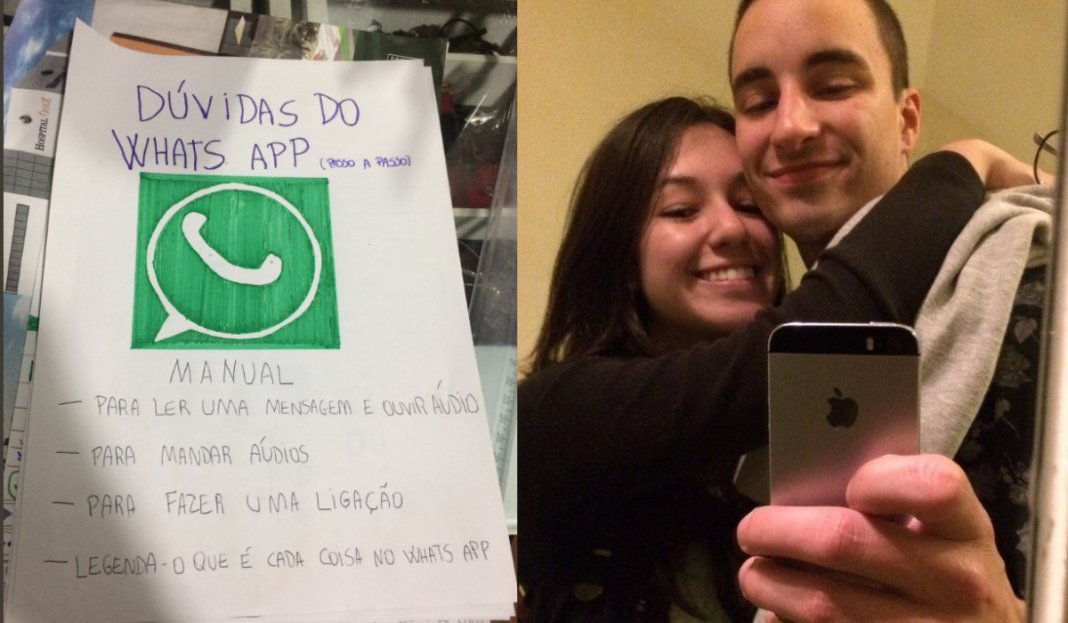 Estudante cria manual de como “mexer  Whatsapp”, para avó da namorada e viraliza na net!