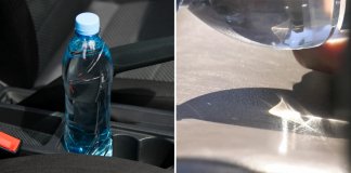 Bombeiros recomendam FORTEMENTE que você NÃO deixe alguma garrafa de água no carro