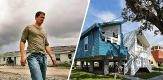 O ator Brad Pitt construiu 109 casas para pessoas necessitadas.