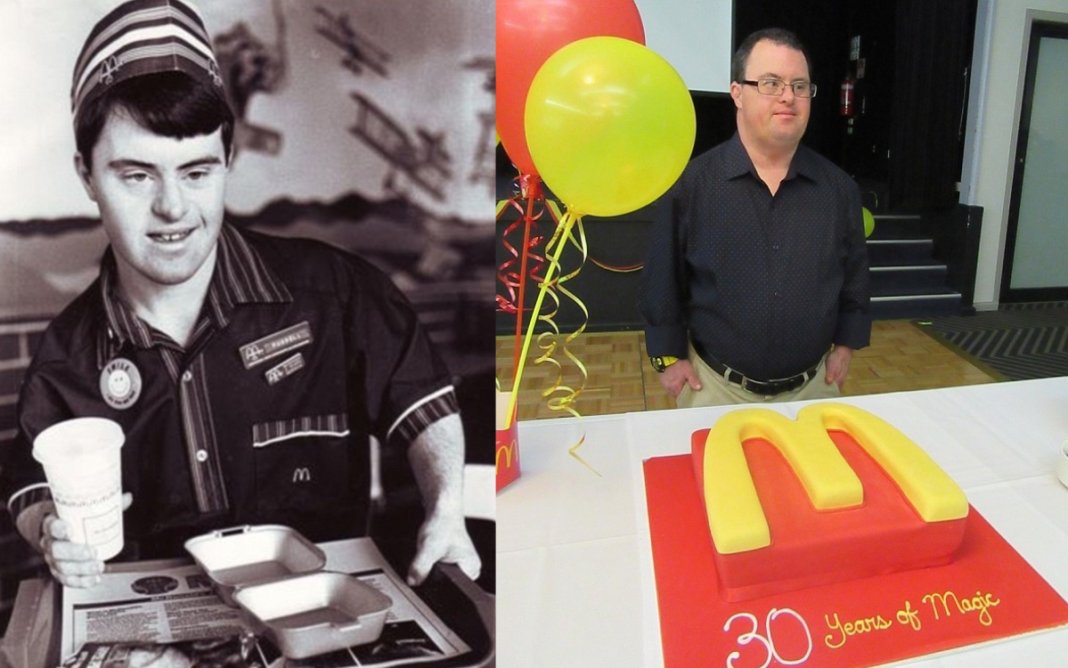 Funcionário do McDonald’s com síndrome de Down comemora 30 anos de trabalho na empresa