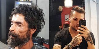 Barbeiro transforma morador de rua que pediu uma gilete para arrumar emprego