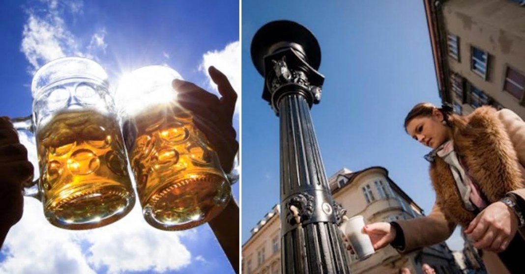Eslovênia inaugura a primeira fonte pública de cerveja na rua