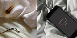 Deixar o celular carregando na cama pode causar incêndio