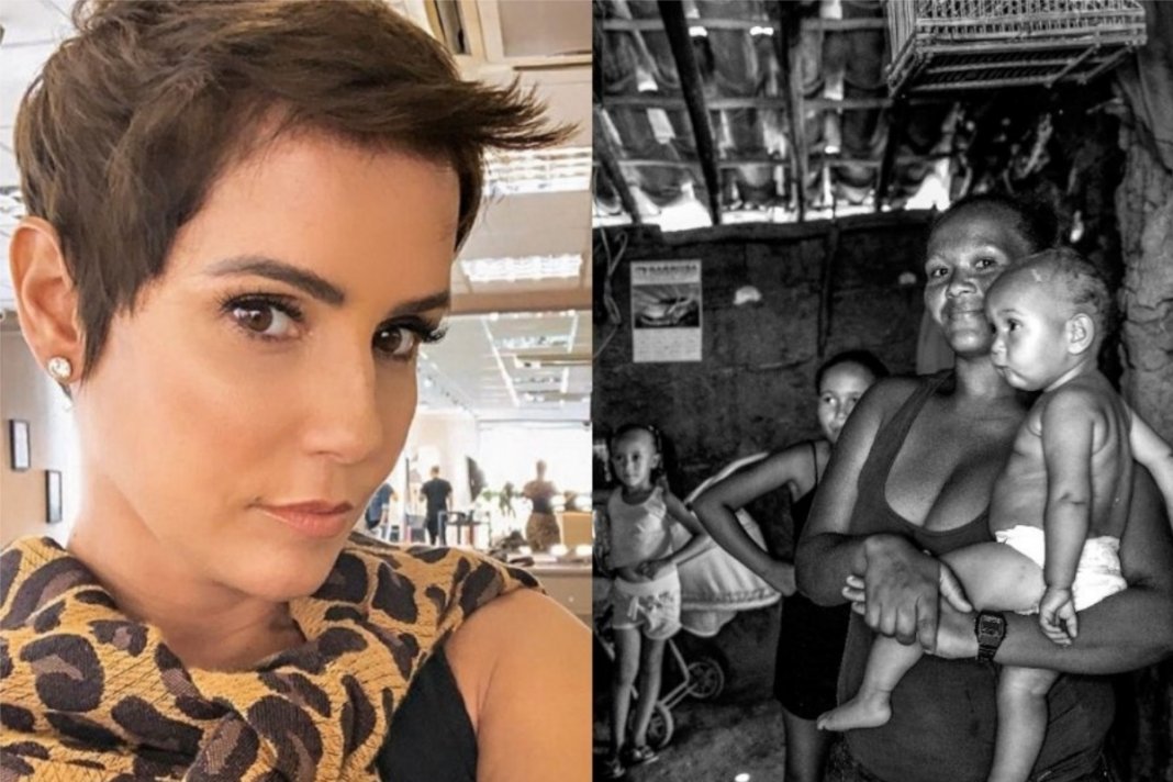 Atriz Deborah Secco doa casa para mulher e seis filhos no sertão da Bahia