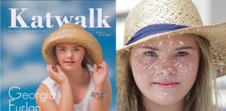 Menina brasileira com síndrome de Down, é capa de revista na Austrália no mês de julho
