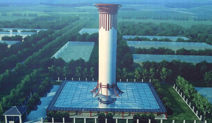 sabervivermais.com - China constrói o purificador de ar mais alto do mundo. A torre tem 100 metros!