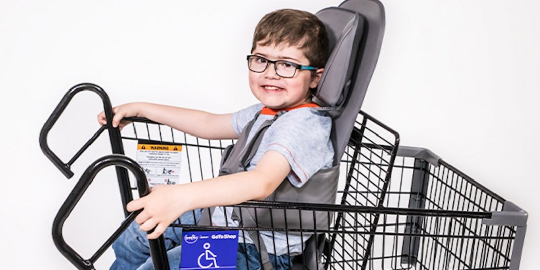 Rede de Supermercado oferecem carrinhos adaptados para crianças deficientes