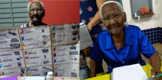 Dona Duzinha, aos 104 aprendeu a ler e escrever. E não quer parar por ai!