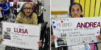 Idosos de uma clínica pedem para serem visitados no dia dos avós. Eles só querem alguém para conversar!