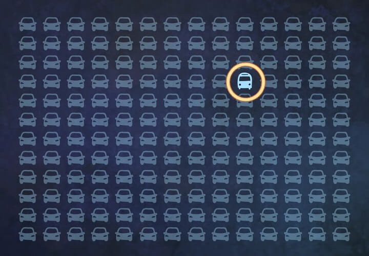 sabervivermais.com - Você consegue encontrar o ônibus entre os carros na imagem em apenas 3 segundos? 99% das pessoas não conseguem!