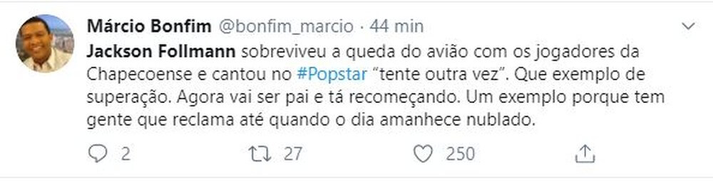 sabervivermais.com - Jakson Follmann sobrevivente da tragédia da Chapecoense estréia no 'Popstar' e emociona jurados