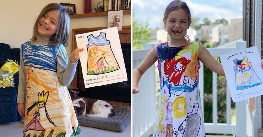 Loja transforma os desenhos das crianças em desenhos de roupas. A moda nunca foi tão adorável