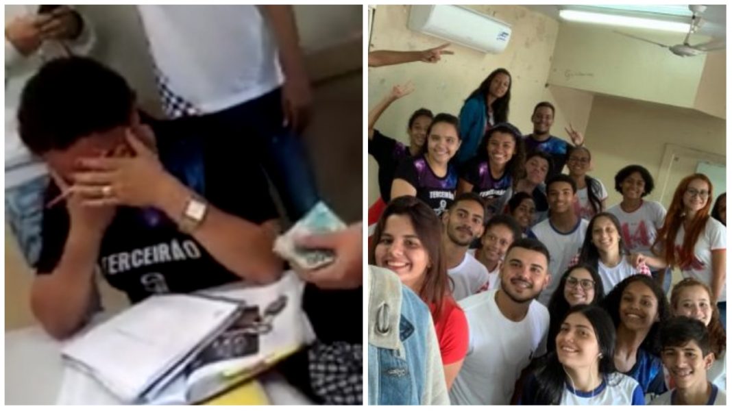 Alunos doam todo dinheiro da formatura para professora cuidar do filho doente. Vídeo emocionante!