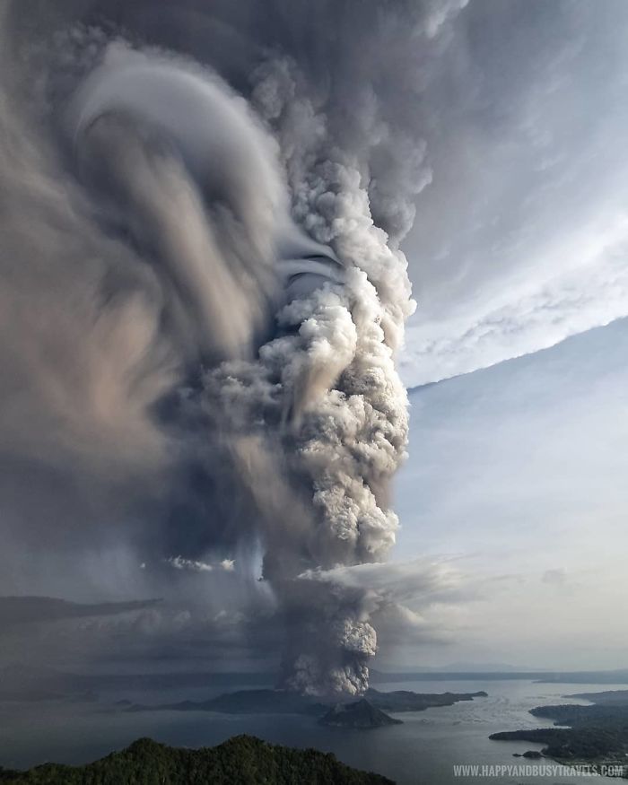 sabervivermais.com - 15 fotos que mostram o poder aterrador do vulcão Taa, que entrou em erupção nas Filipinas