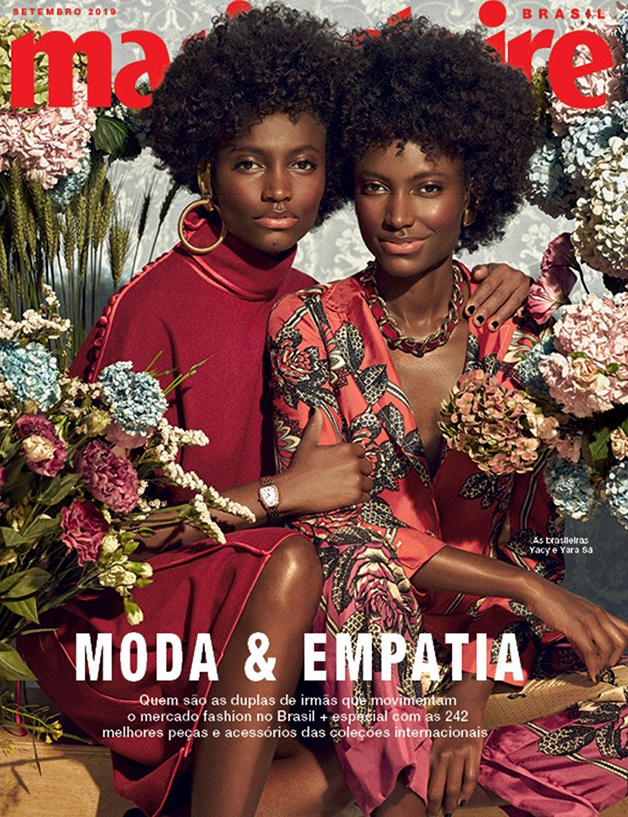 sabervivermais.com - Modelos filhas de quilombolas Yaci e Yara, são capa da Marie Claire