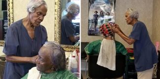 Aos incríveis 101 anos, ela continua trabalhando como cabeleireira em seu salão.