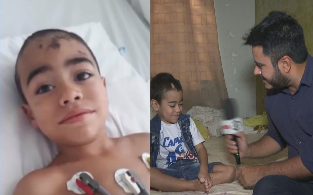 Garoto de 4 anos sobrevive a acidente após ser desenganado por médicos e comemora cantando