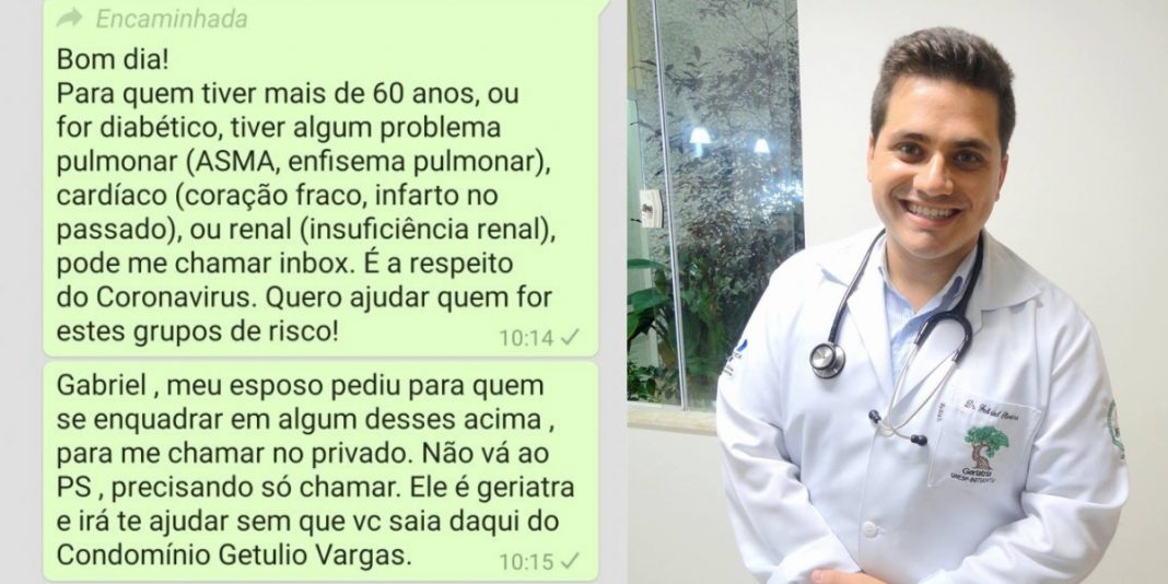 Em tempos de coronavírus médico atende vizinhos de graça para evitar idas desnecessárias à emergência