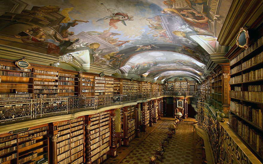 sabervivermais.com - Conheça a biblioteca mais bonita do mundo, ela fica em Praga, República Tcheca