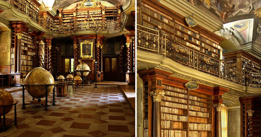 sabervivermais.com - Conheça a biblioteca mais bonita do mundo, ela fica em Praga, República Tcheca