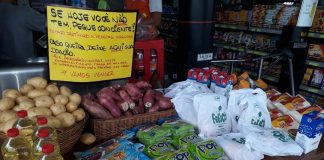 “Mesa solidária”:  Comerciante cria uma mesa para doação de alimentos em meio a epidemia de coronavírus em SP