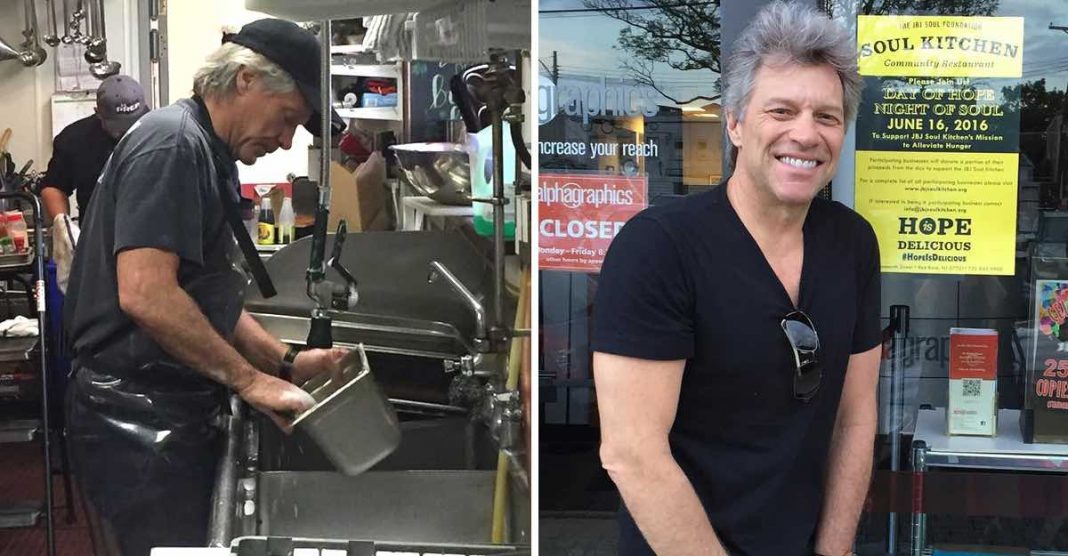 Jon Bon Jovi aparece lavando pratos em seu restaurante sem fins lucrativos durante o Covid-19