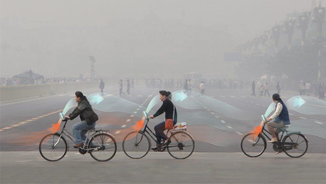 Descubra como essas bicicletas de limpeza do ar funcionam