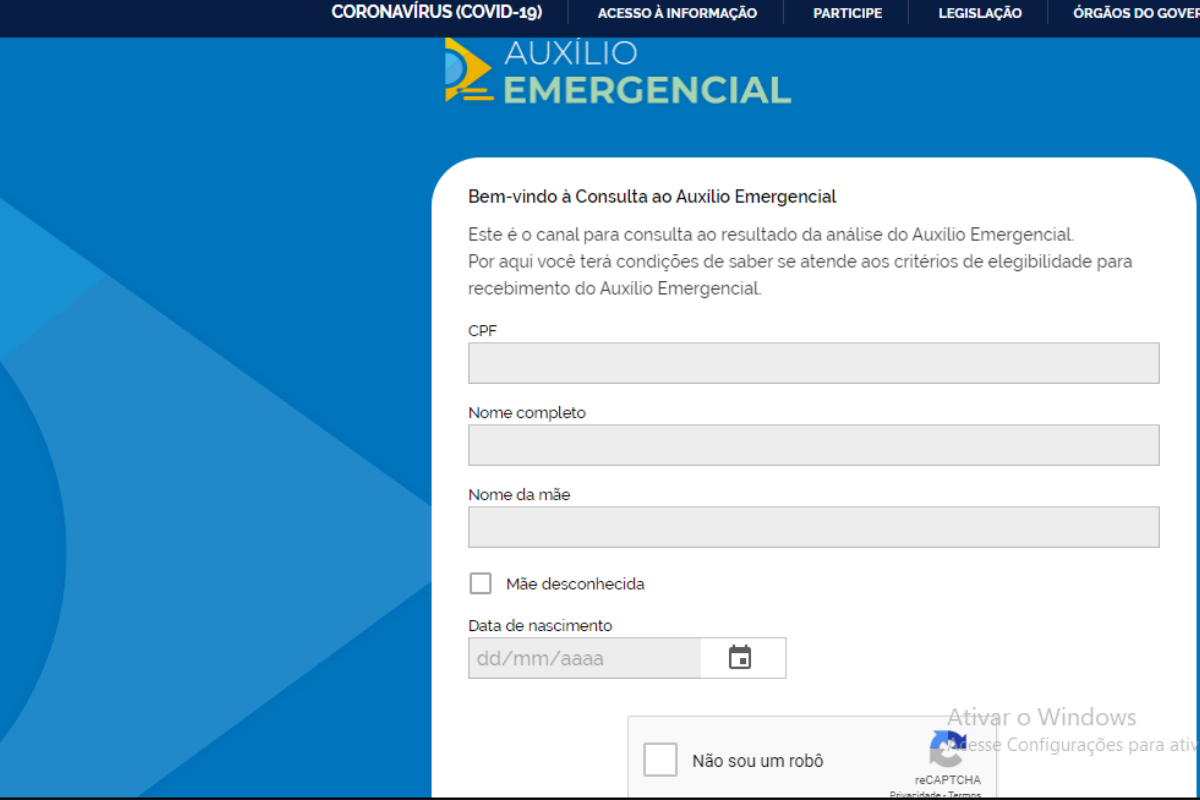 sabervivermais.com - Governo lança SITE para acompanhar o pedido do Auxílio Emergencial de R$ 600
