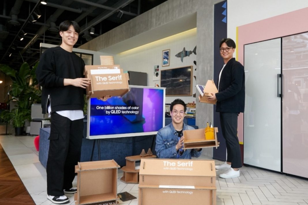 Samsung lança as novas “embalagens ecológicas” de TV, que podem ser transformadas em móveis