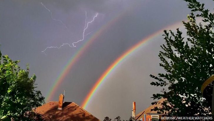 sabervivermais.com - Um "arco-íris elétrico" apareceu nos céus do Reino Unido. Um fenômeno raro e belo!