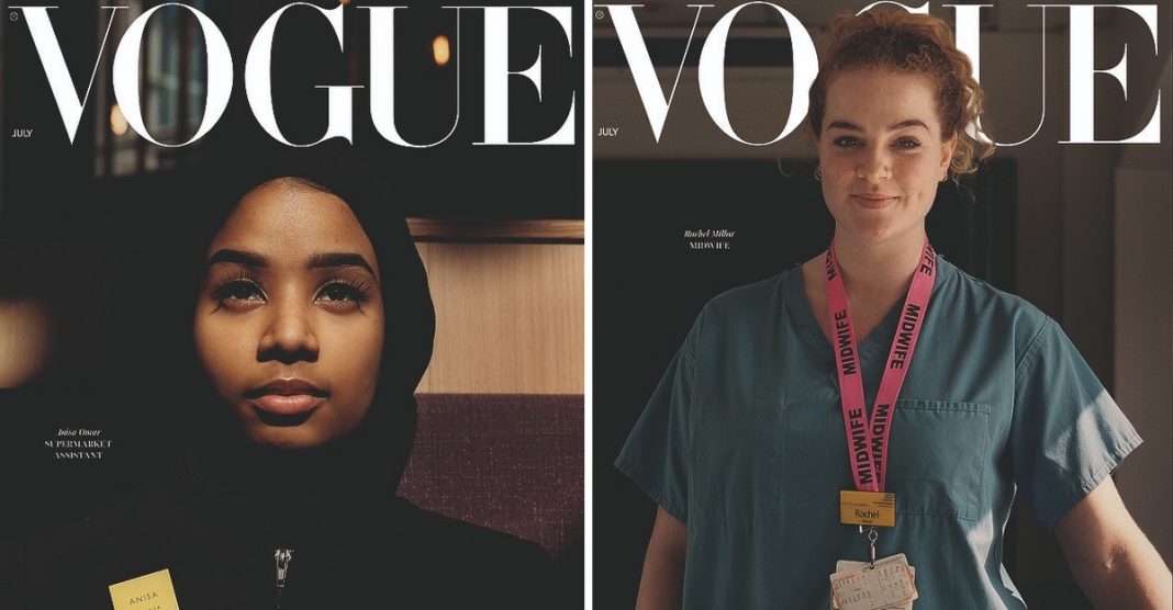 Revista Vogue substituiu as modelos por enfermeiras e médicas em sua edição. Ninguém merece mais que essas heroínas