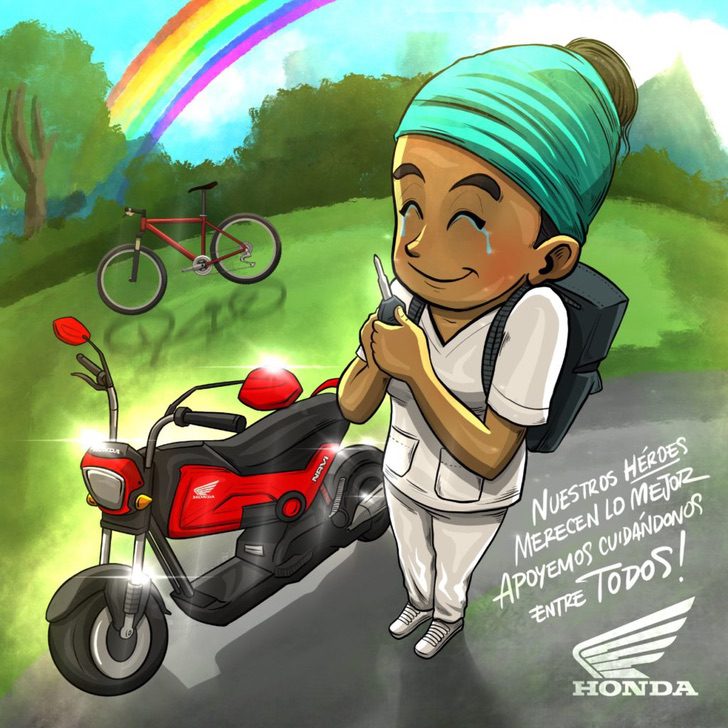 sabervivermais.com - Enfermeira ganha motocicleta após passar por enchentes com a sua bicicleta para chegar ao hospital