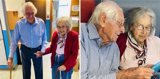 Casal de idosos vencem o COVID-19 juntos e deixam o hospital de mãos dadas. Eles estão casados ​​há mais de 60 anos