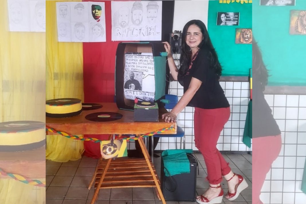 Professora do Maranhão é uma das finalista do Prêmio Educador nota 10. Ela usou o reggae para ensinar inglês