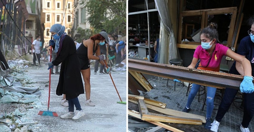 Jovens do Líbano saem às ruas para limpar e reconstruir Beirute. Juntos eles vão reconstruir tudo novamente!