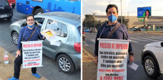 Professor distribui currículos na rua com presentes de doces para conseguir um emprego. Fique otimista!
