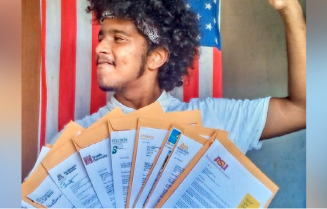 Jovem brasileiro recebeu 9 cartas de aprovação para universidades americanas após anos de esforço
