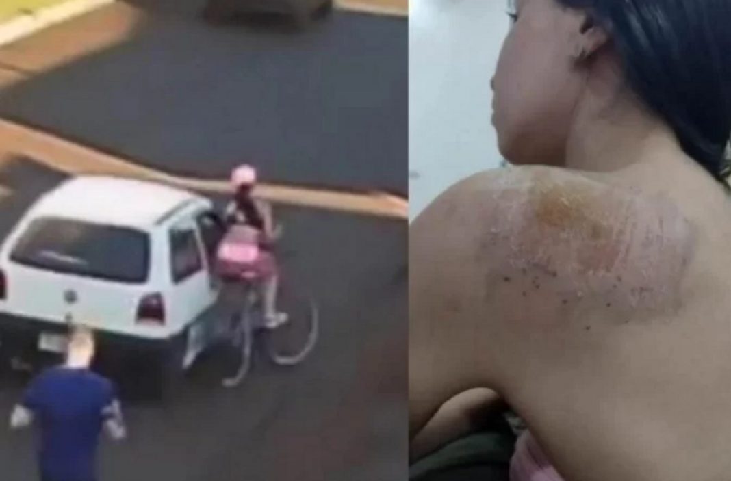 Vídeo mostra ciclista sofrendo acidente após um violento assédio no trânsito