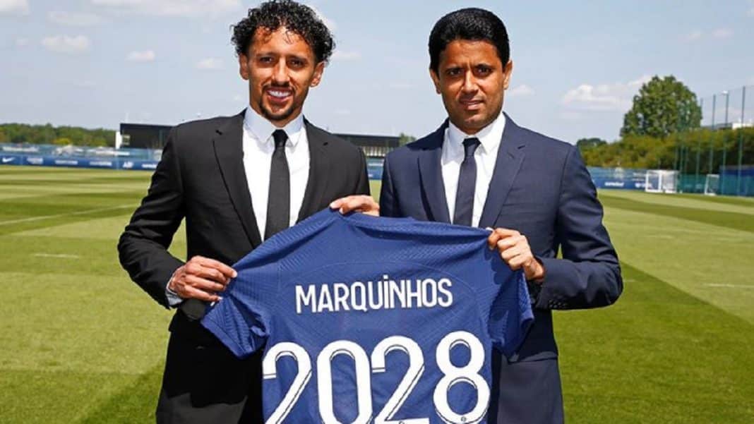 Marquinhos acerta renovação com o PSG até 2028