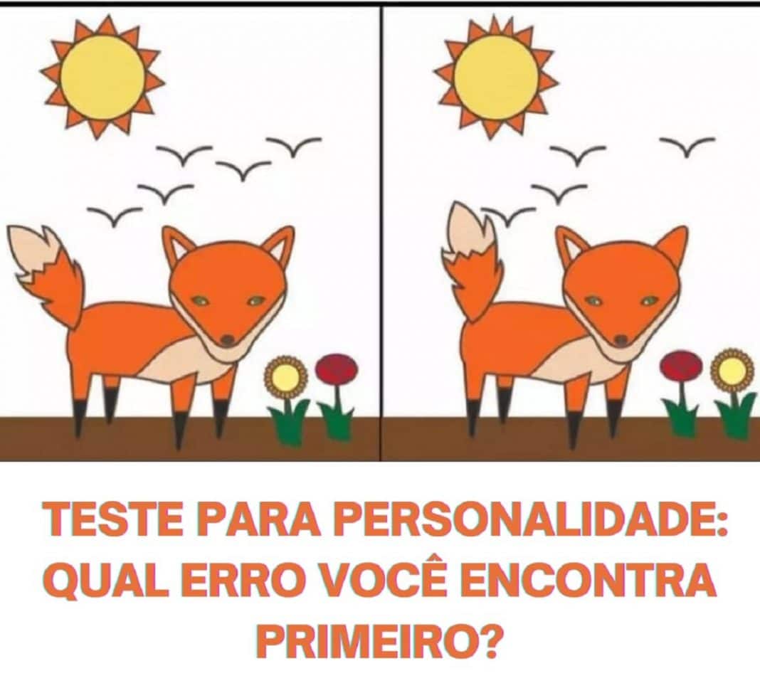 Teste para a personalidade: Qual erro você encontra primeiro?