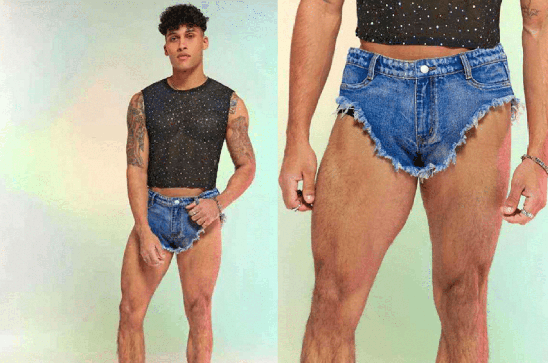 Marca de roupas é muito criticada por vender shorts jeans minúsculos para homens