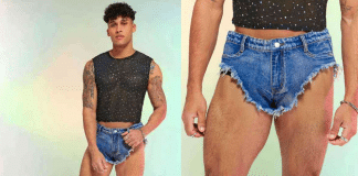 Marca de roupas é muito criticada por vender shorts jeans minúsculos para homens