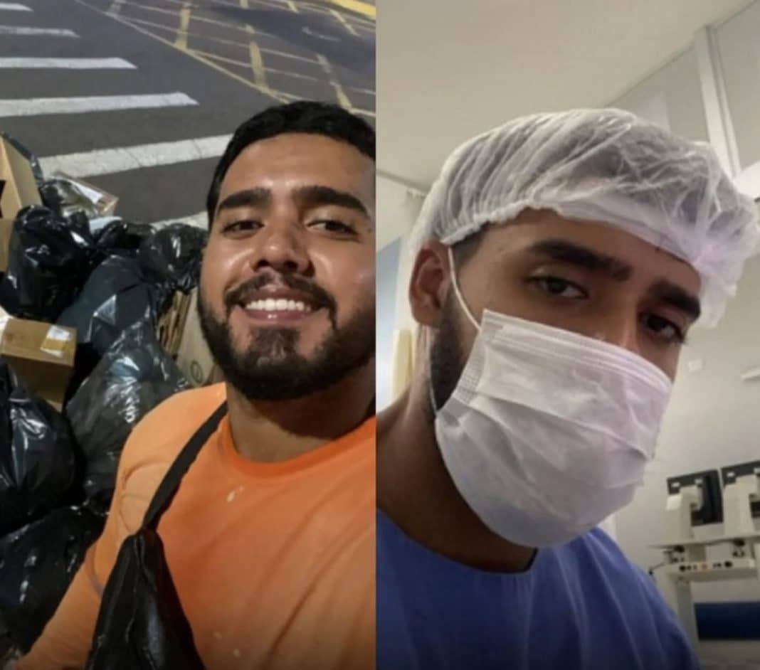 História inspiradora: futuro médico divide a vida entre o caminhão de lixo e a sala de aula