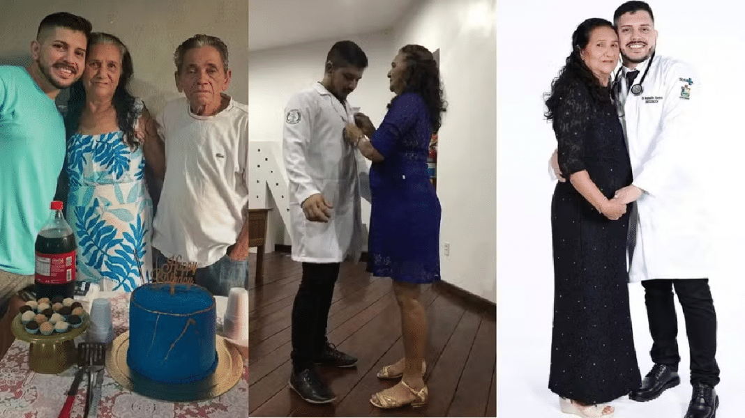 Formatura de médico, filho de ambulante e diarista, emociona internet